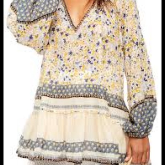 Free People ivory Gardenia tunic size medium - Picture 2 of 6
